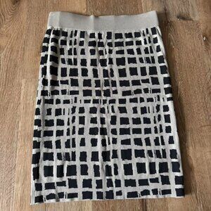 Bruuns Bazaar Gray Black Pencil Skirt Size‎ S